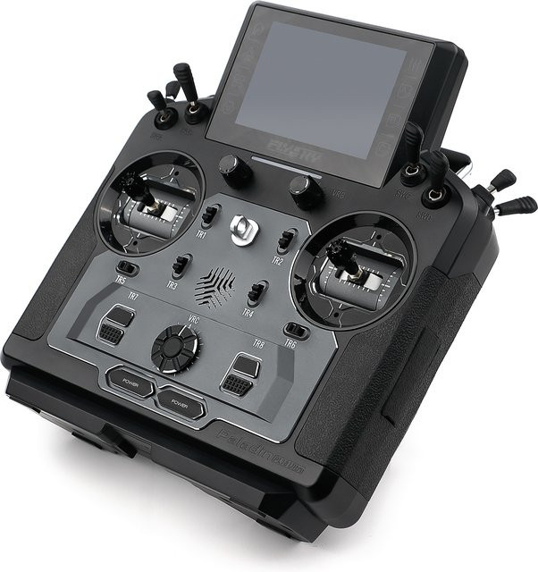 Schwarzer 18-Kanal-RC-Sender mit Empfänger-Kit, IPS-Touchscreen, Dual-Antenne - Bild 1
