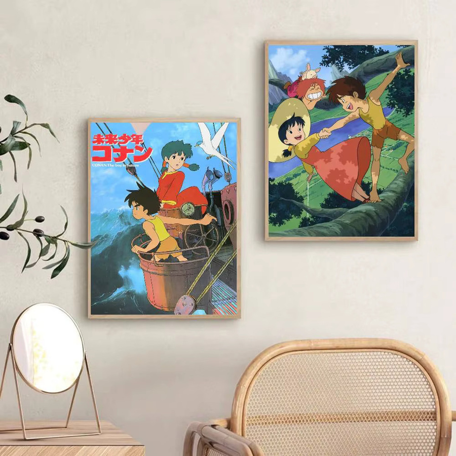 Future Boy Conan Wandaufkleber Wasserdichter Poster Aufkleber in Mehrfarbig für Wohnzimmer und Schlafzimmer - Bild 4
