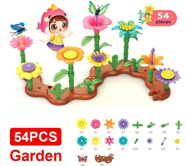 Kidsly Blumengarten Architektur Set, Bauspielzeug, ab 3 Jahre - Bild 1