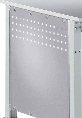 Manuflex ZB3350.9006 Seitenblende für UNIVERSAL Standard Arbeitstische, Farbe: Silber/Grau, B/H: 60,6 x 60,6 cm, passend für Tischtiefe 800 mm - Bild 1