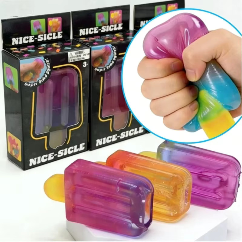 Schylling Needoh Eis am Stiel Blind Box, Quetschbarer Würfel - Bild 3