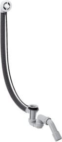 Hansgrohe Flexaplus Grundkörper mit Ablauf- und Überlaufgarnitur in Weiß, Länge: 780 mm - Bild 1