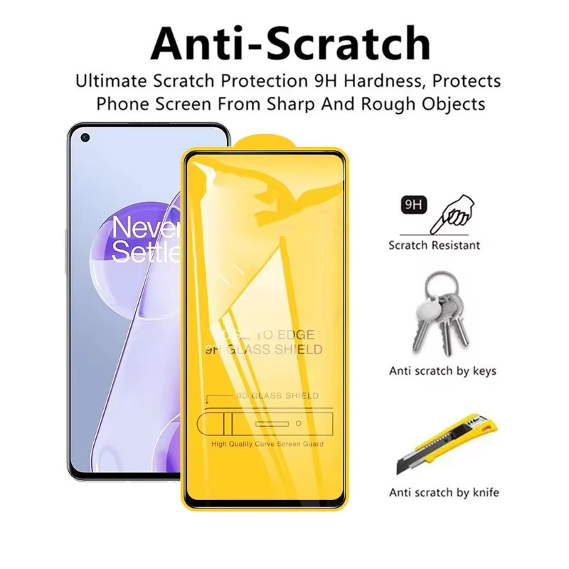 3er-Set 9D Tempered Glas Schutzfolie für OPPO Reno 7 5G, Reno 4 5G, Reno 2Z, A15, A15s, A79, A74, A54, A16s, A94, A92s, A53 in Transparent mit voller Abdeckung - Bild 3
