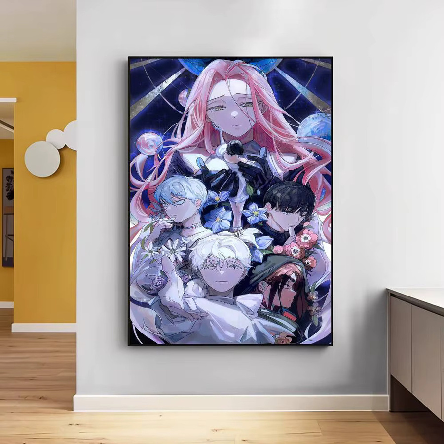 Anime ALIEN STAGE Film-Klebeplakate aus Retro Kraftpapier, Mehrfarbige DIY Wandaufkleber für dein Zimmer, Café oder Bar, Rechteckig, B/H: 15,0 x 15,0 cm - Bild 6
