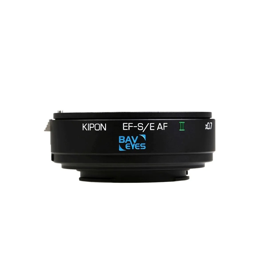 Kipon Baveyes Af Adapter von Canon EF auf Sony E mit 0,7x Vergrößerungsfaktor in Schwarz - Bild 2