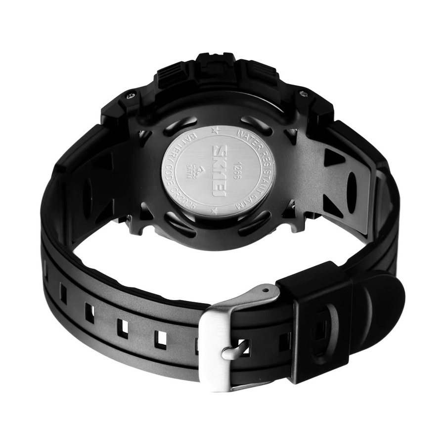 SKMEI Kinderarmbanduhr, Chronograph, Digitaluhr, Kunststoff, Schwarz - Bild 6