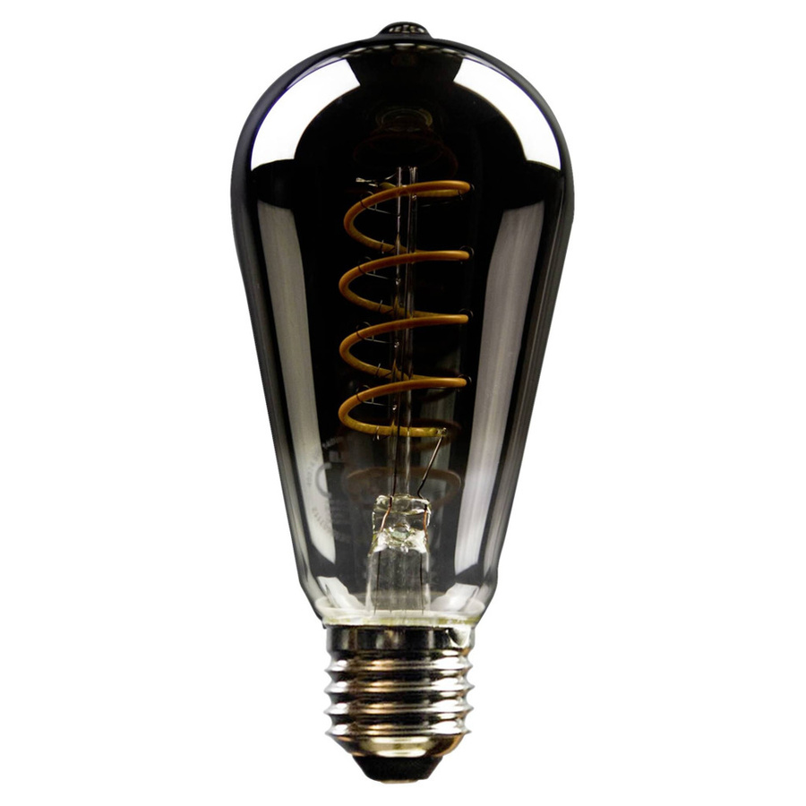 Blulaxa LED-Leuchtmittel Edison Filamentlampe Vintage E27 Transparent Schwarz Warmweiß - Bild 3