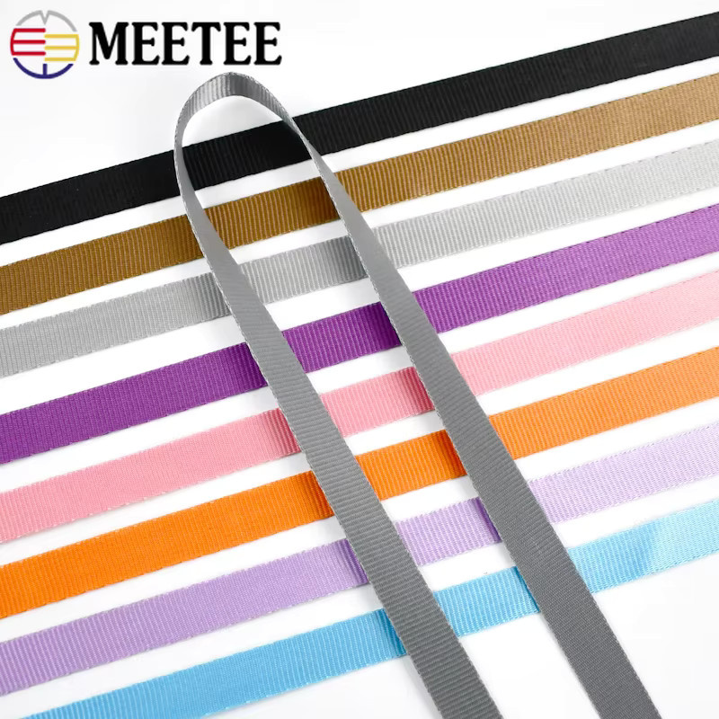 Meetee Nylongewebe Meterware für Riemen und DIY-Nähzubehör, 45 Meter, Farben: Grün und Mehrfarbig - Bild 5