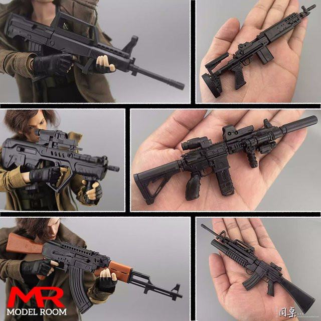 MAK Waffenmodell, Zubehör, 1/6 Maßstab, Schwarz, Kunststoff - Bild 1