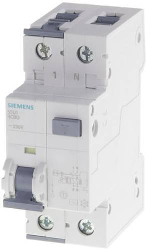 Siemens RCBO FI-Schutzschalter/Leitungsschutzschalter 2polig 16A 0,03A 230V in Weiß - Bild 1