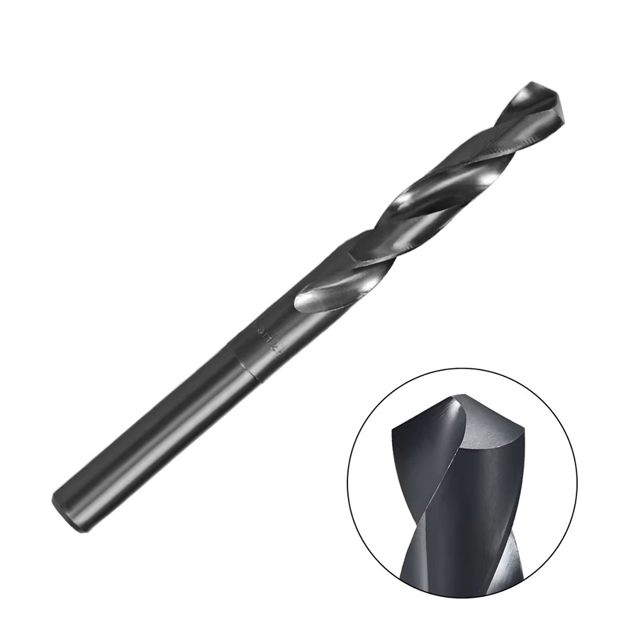 UXCELL Spiralbohrer HSS 6542 mit reduziertem Schaft und 1/2 Zoll geradem Schaft aus Edelstahl für Durchmesser 13-35mm - Bild 2