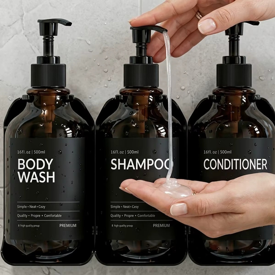 Charmber Duschseifenspender Set für die Wandmontage zur bohrfreien Installation in der Dusche - Bild 3