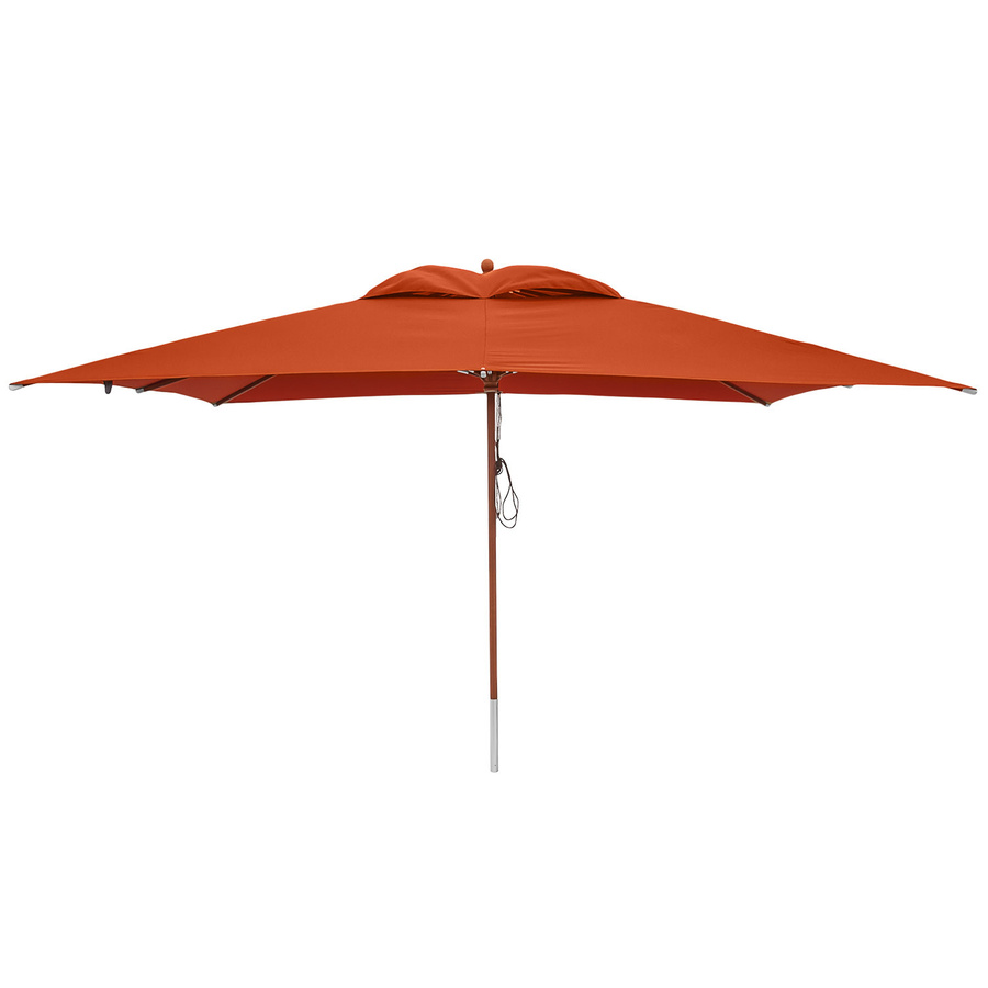 anndora Sonnenschirm eckig in Terracotta mit Winddach und UV-Schutz, B/T: 400 x 300 cm - Bild 1
