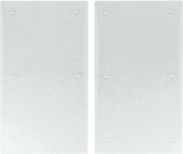 Genialo Kochfeld-Abdeckplatte, 2 Stück, transparent und weiß - Bild 1