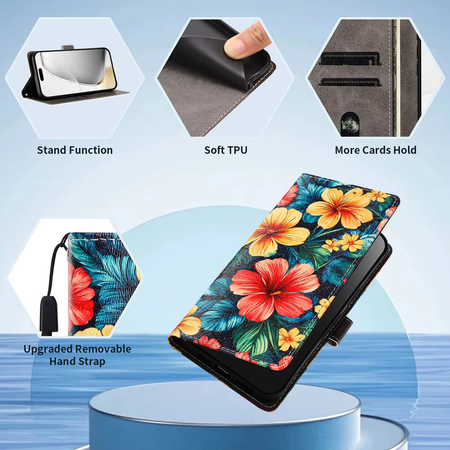 Magnetische Flip-Lederhülle für Xiaomi 17 Pro Max Ultra 17T 17TPro 17Max 17Ultra 17Pro mit Kartenfach und 3D-Motiv in Multicolour - Bild 6