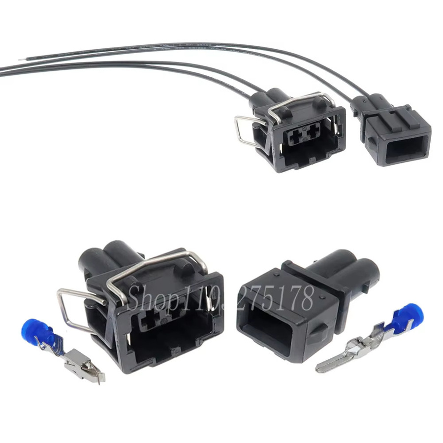 ZUIDID 2-Pin Kabelstecker Set für Auto-Injektor und Zündspulen sowie Nebelscheinwerfer in Schwarz - Bild 1