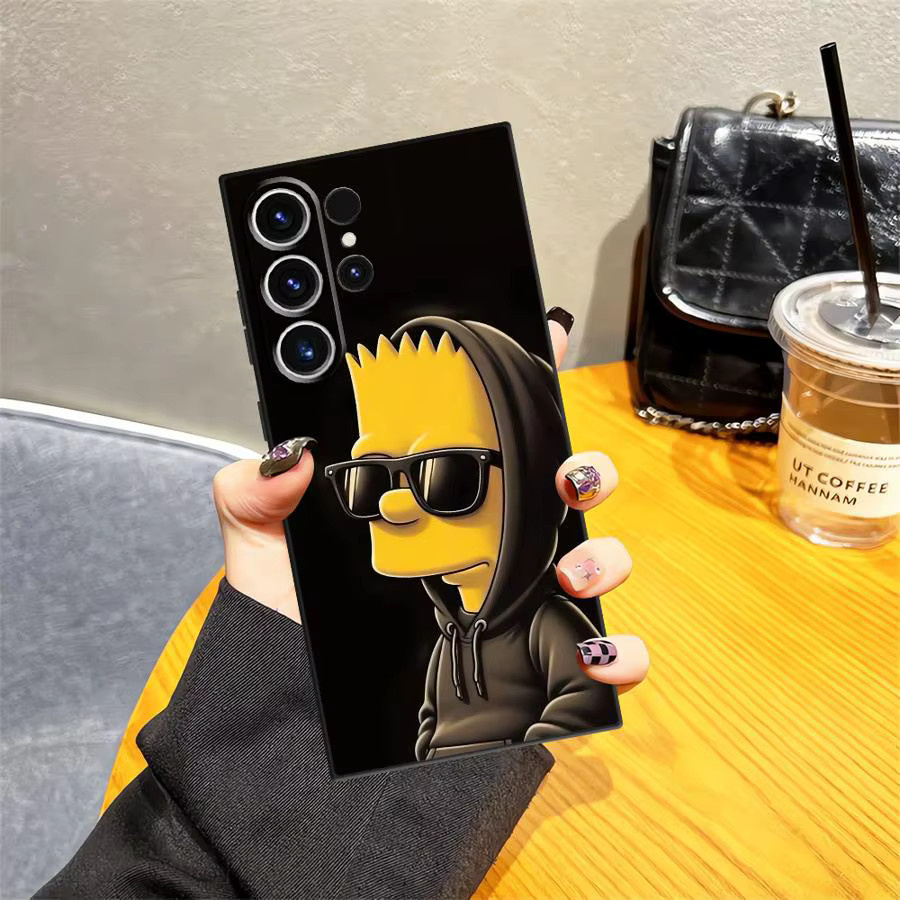 Simpsons Cartoon Handyhülle für Samsung Galaxy Note, S24, S23, S21, S20 und weitere Modelle, Multicolor - Bild 2