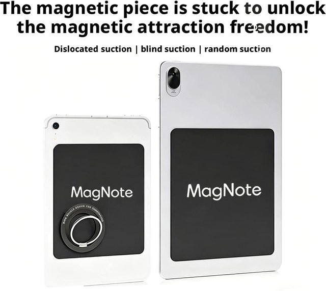 Universelle magnetische Aufkleberhalterung in Schwarz für iPad-Tablets und E-Book-Reader - Bild 1