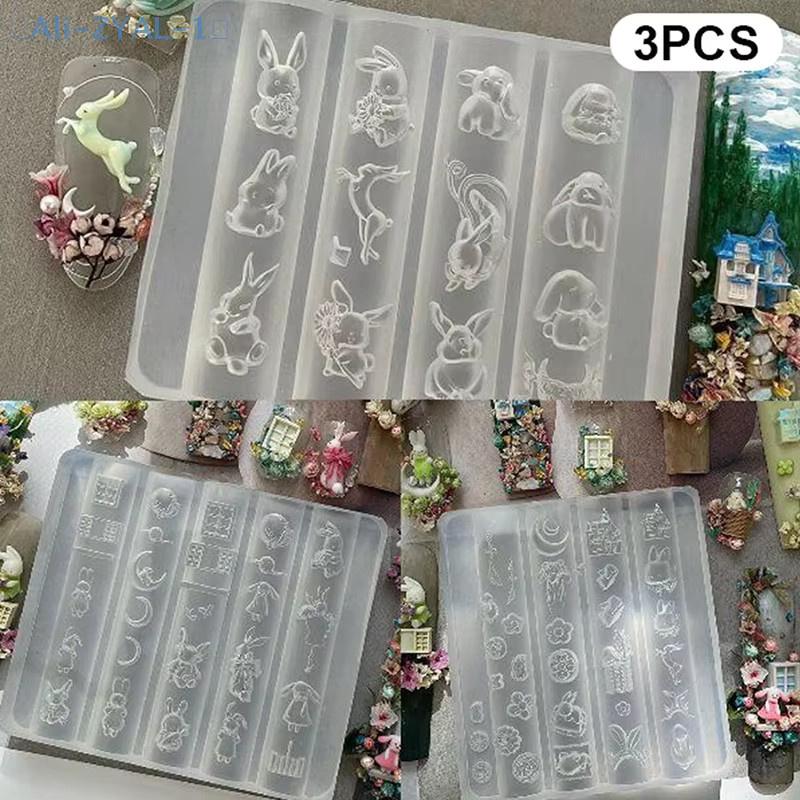 JETTING Silikon-Nagelkunstform, 3 Stück, DIY-Maniküre-Design-Werkzeuge - Bild 2