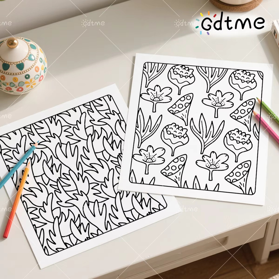 SIMPLE GRAPHICS Malbuch für Jugendliche und Erwachsene, Mehrfarbiges Skizzenbuch mit leeren Seiten als Kunstbedarf - Bild 3