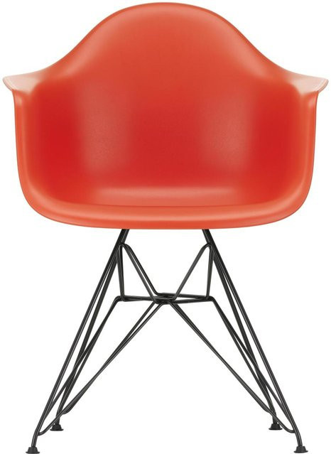 Vitra DAR Eames Plastic Armchair in Rot matt aus Kunststoff - Bild 1