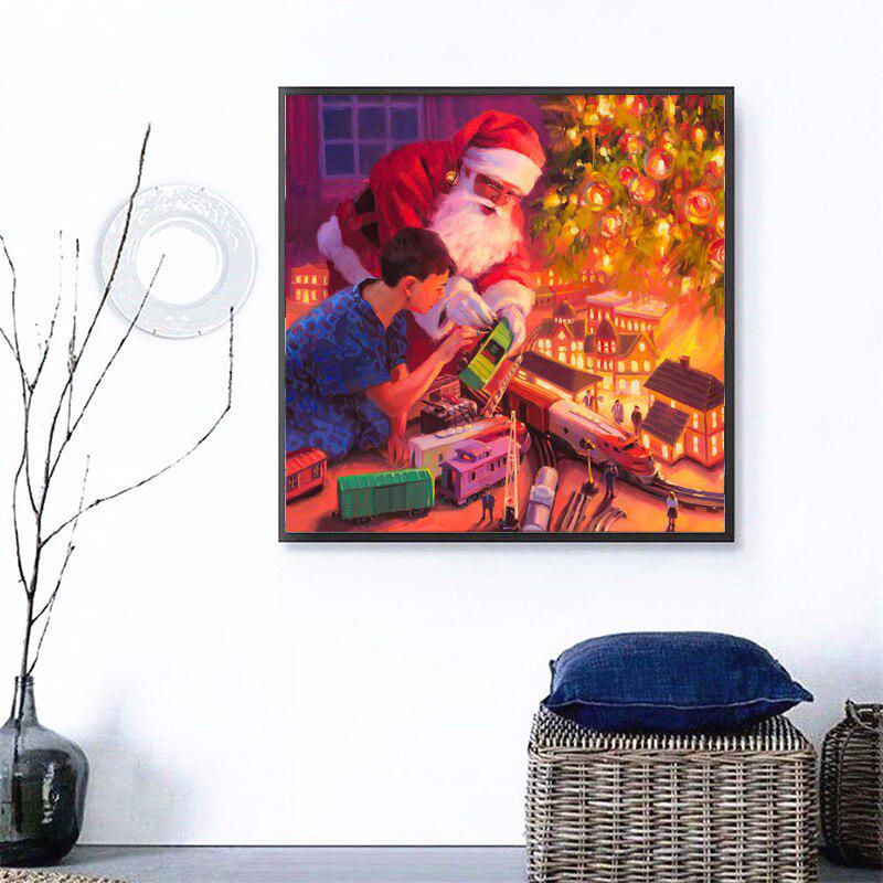FIYO 5D DIY Diamond Painting Set Claus und Junge, Mehrfarbig, B/B/H: 30 x 30 x 30 cm - Bild 2