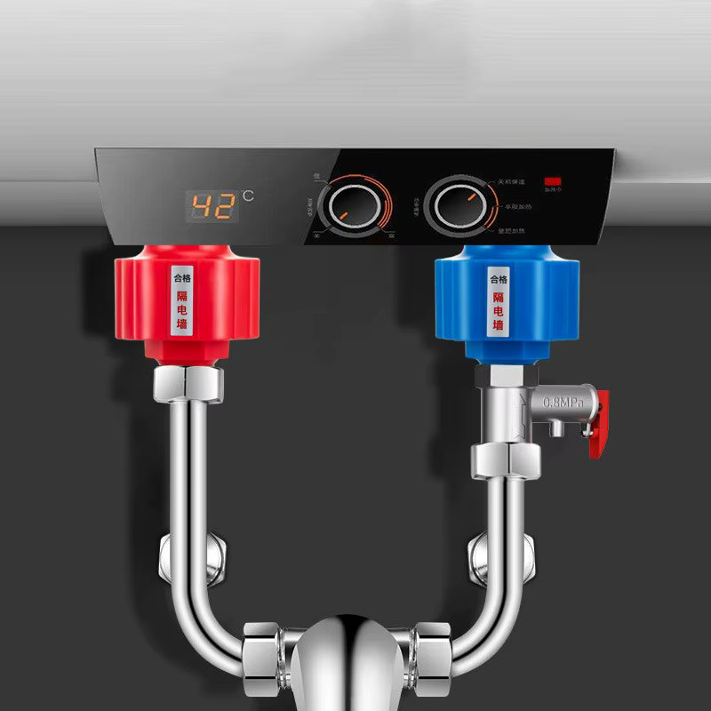 Elektrischer Wand-Warmwasserbereiter mit Sicherheitsschutz für Badezimmer und Haushalt, mehrfarbig - Bild 2