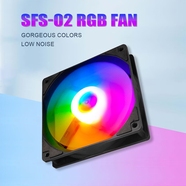 MANMU RGB Gehäuselüfter für Gaming PC, 120mm, Multicolour - Bild 1