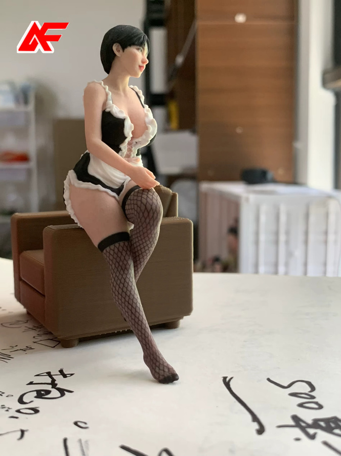MAK Anime-Charaktere Realistische Puppenmodelle, Mollige Dienstmädchen-Figuren, Miniaturpuppen - Bild 3