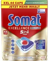 Somat Spülmaschinentabs Excellence Premium 5in1 Caps Multicolor, 44 Stück - Bild 1