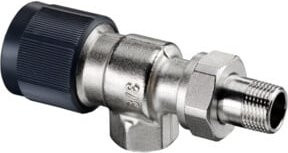 Oventrop Rücklauftemperaturbegrenzer DN 10, RL Axial, Messing vernickelt, Silber - Bild 1