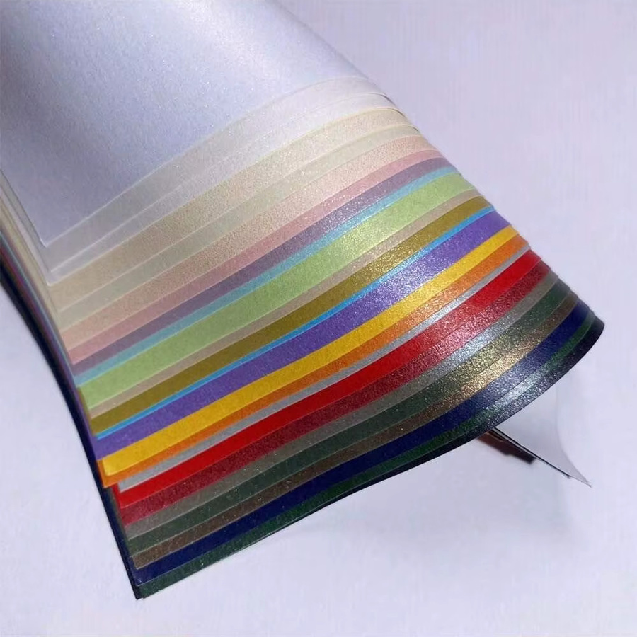OBESTDA Perlglanzpapier Set in 25 Farben, bedruckbar, 120 g/m², Bastelpapier für Kinder und DIY Scrapbooking, Multicolour - Bild 5