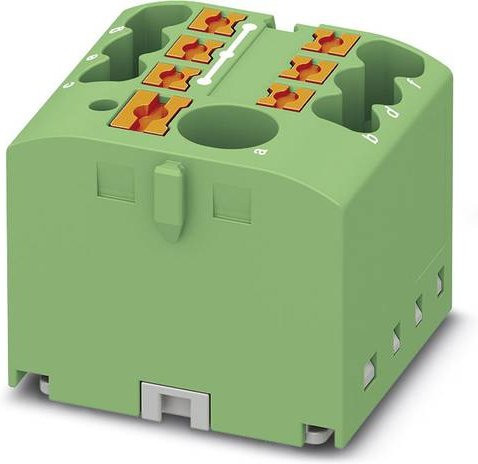 Phoenix Contact Verteilerblock 3273338 Zugfeder Grün 10 Stück Breite: 25,2 mm - Bild 1
