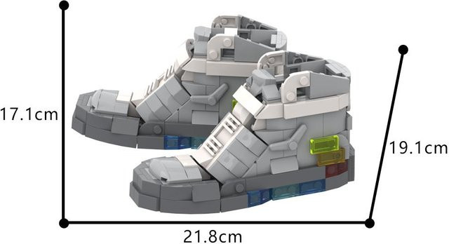 Gobricks Back to the Future Skateschuh Steine Stiefel Bausteine Spielzeug - Bild 1