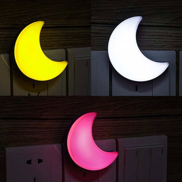 Feimefeiyou LED Mond Nachtlicht als Wandlampe für Kinderzimmer, Schlafzimmer und Wohnzimmer - Bild 1