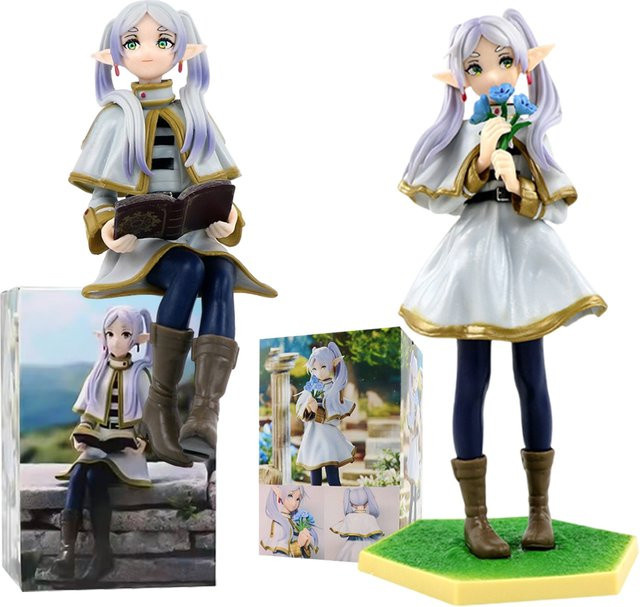 Bandai Frieren Actionfigur, stehende und sitzende Actionfigur, PVC-Puppe - Bild 1