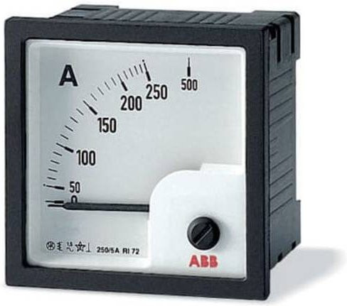 ABB AMT1-A5/72 Amperemeter Schwarz zur Schaltschranktürmontage - Bild 1
