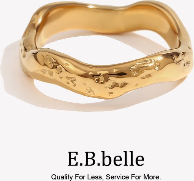 E.B.belle Ring, 18K vergoldet, Edelstahl, Damen - Bild 1