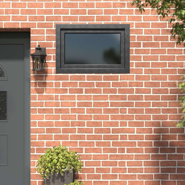 Kellerfenster RISOR von Yiwydaa aus PVC und Glas in Anthrazit, Breite: 80 cm, Höhe: 70 cm - Bild 1