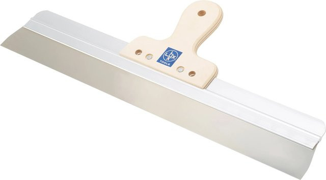 LUX-TOOLS Rakel mit Holzgriff aus Edelstahl in Silber, Breite: 50 cm - Bild 1