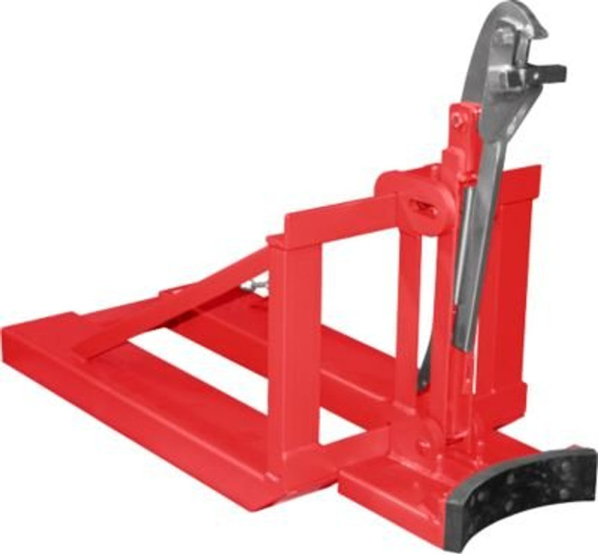 Bauer Südlohn Fasslifter RS-I/91 für Stapler aus Stahl, Feuerrot, L 129,5 cm x B 58,5 cm x H 92,5 cm - Bild 2