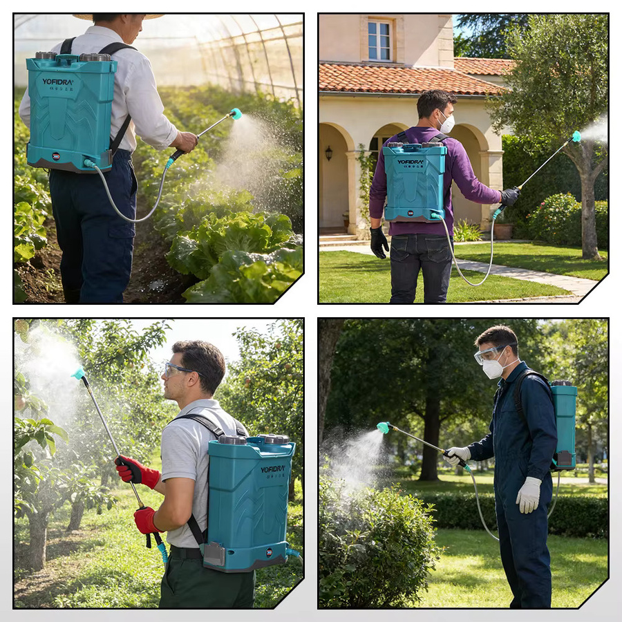 YOFIDRA Elektrischer Akku-Rucksacksprüher für Makita LXT, Kabelloses Sprühgerät mit 20 l Kapazität für Garten und Rasen - Bild 4