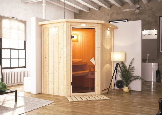 Karibu Sauna LED-Dachkranz in Natur - Bild 1