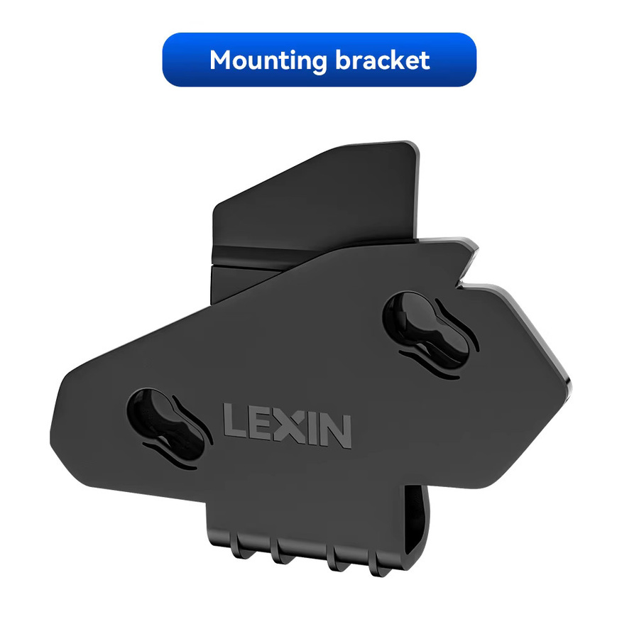 LEXIN Motorrad-Intercom-Headset mit Clip-Zubehör für Voll- und Halbhelme in Schwarz - Bild 4
