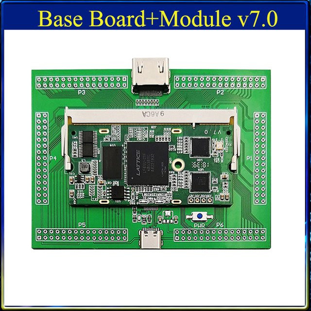 Lattice Colorlight I5 V7.0 ECP5 FPGA RISC-V Entwicklungsboard mit Lattice LFE5U Modul und Open-Source-Toolchain in Grün - Bild 1