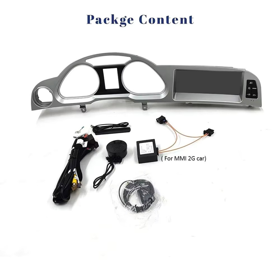 BONROAD Android 15 Multimedia-Player Autoradio für Audi A6 C6 4F 2005-2011 MMI2G MMI3G mit 8,8 Zoll Display, Kabelloses CarPlay, Android Auto, GPS, 4G, WiFi und Bluetooth in Schwarz - Bild 5