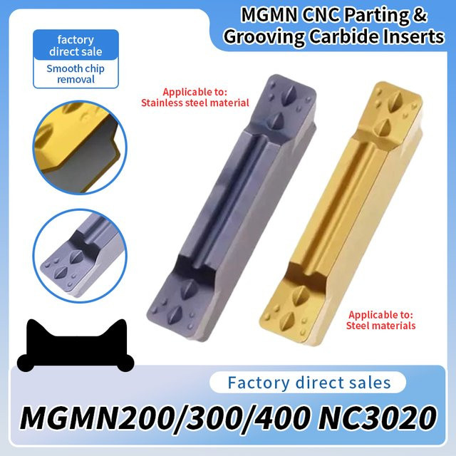 CNC-Schlitz- und Schneidklinge MGMN200 300 400-M NC3020 PC9030 in Schwarz für Profis - Bild 1