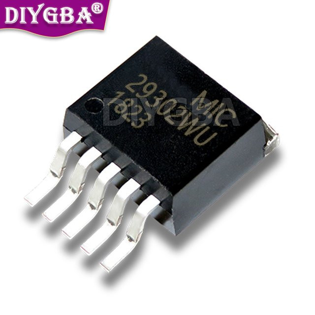 10 Stück DIYGBA MIC29302WU Chipsatz in Schwarz, TO-263-5 Gehäuse - Bild 1