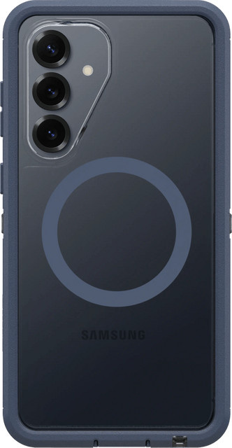 Otterbox Defender Magnetisches Backcover für Samsung Galaxy S26 Plus in Transparent mit blauem Rand - Bild 1