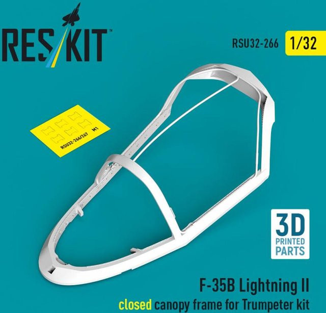 Trumpeter F-35B Lightning II - Closed canopy frame, 3D Printed - Bild 1